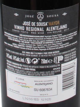 Jose de Sousa Mayor 0.75 Tinto 2018