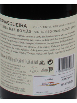 Monte da Ravasqueira Vinha das Romas 0.75 Tinto 2020