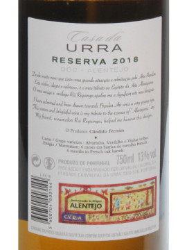 Casa da Urra Reserva 0.75 Branco 2018