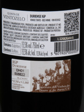 Quinta Ventozelo Syrah Unoaked 0.75 Tinto 2022