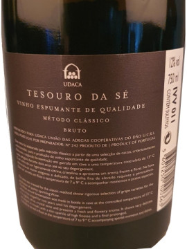 Udaca Espumante Reserva Bruto Tesouro da Sé 0.75 2017