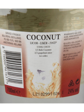 Bol S Coconut Liqueur 0.70X24º