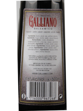 Galliano Balsamico 0.50X37,6º