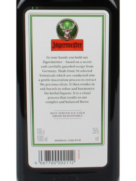 Jagermeister (Ervas) 1Lºx35º