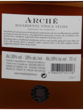 Herdade do Sobroso Aguardente Velha Arche 0,70