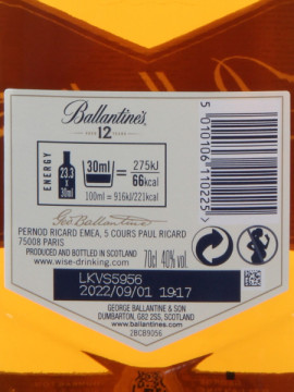 Ballantine S 12 Anos 0.70