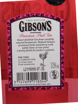 Gin Gibson´s Pink 0.70 37.5 º